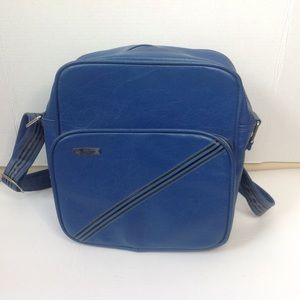 Vintage Samsonite Blue Travel Suitcase Carryon